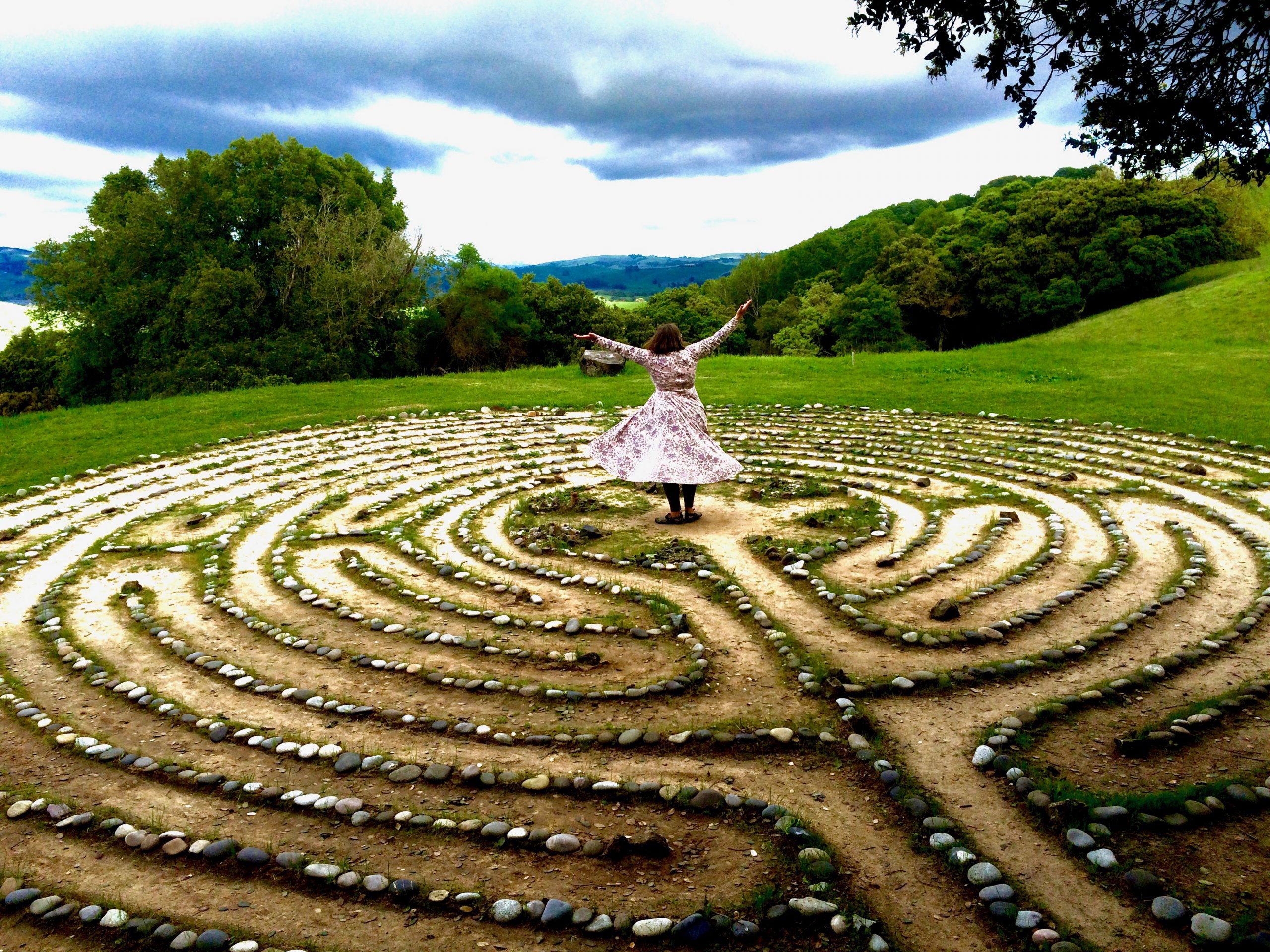 Labyrinth in the Australian Botanical Gardens, Shepparton | People